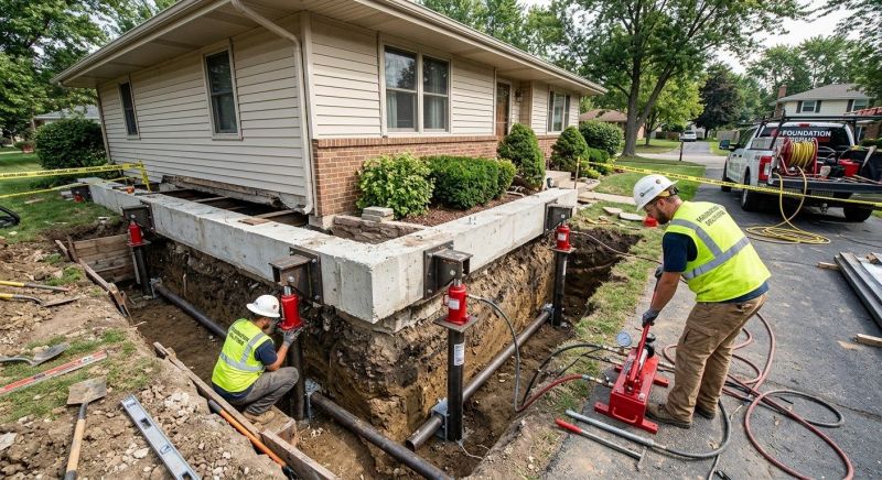 Foundation Jacking in Louisville, CO