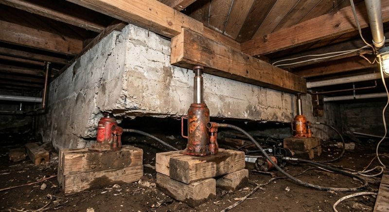 Foundation Jacking in Nederland, CO