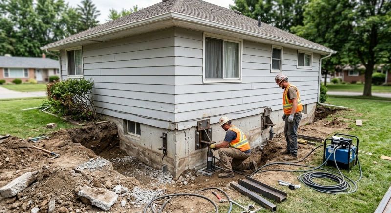 Sinking Foundation Repair in Evergreen, CO