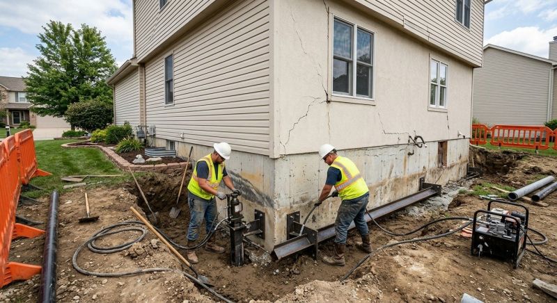 Sinking Foundation Repair in Wheat Ridge, CO
